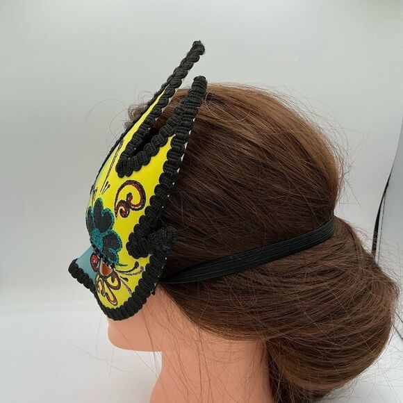 Maschera del Galeone Handmade in Italy Mask Mardi Gras-some stage makeup inside - Picture 2 of 6